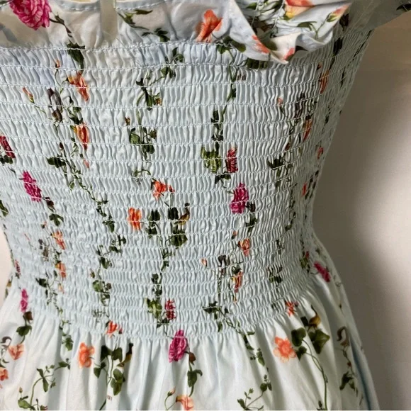 Hill House The Elizabeth Nap Dress Women’s Small in Pond Floral Mini Sundress - Picture 11 of 16